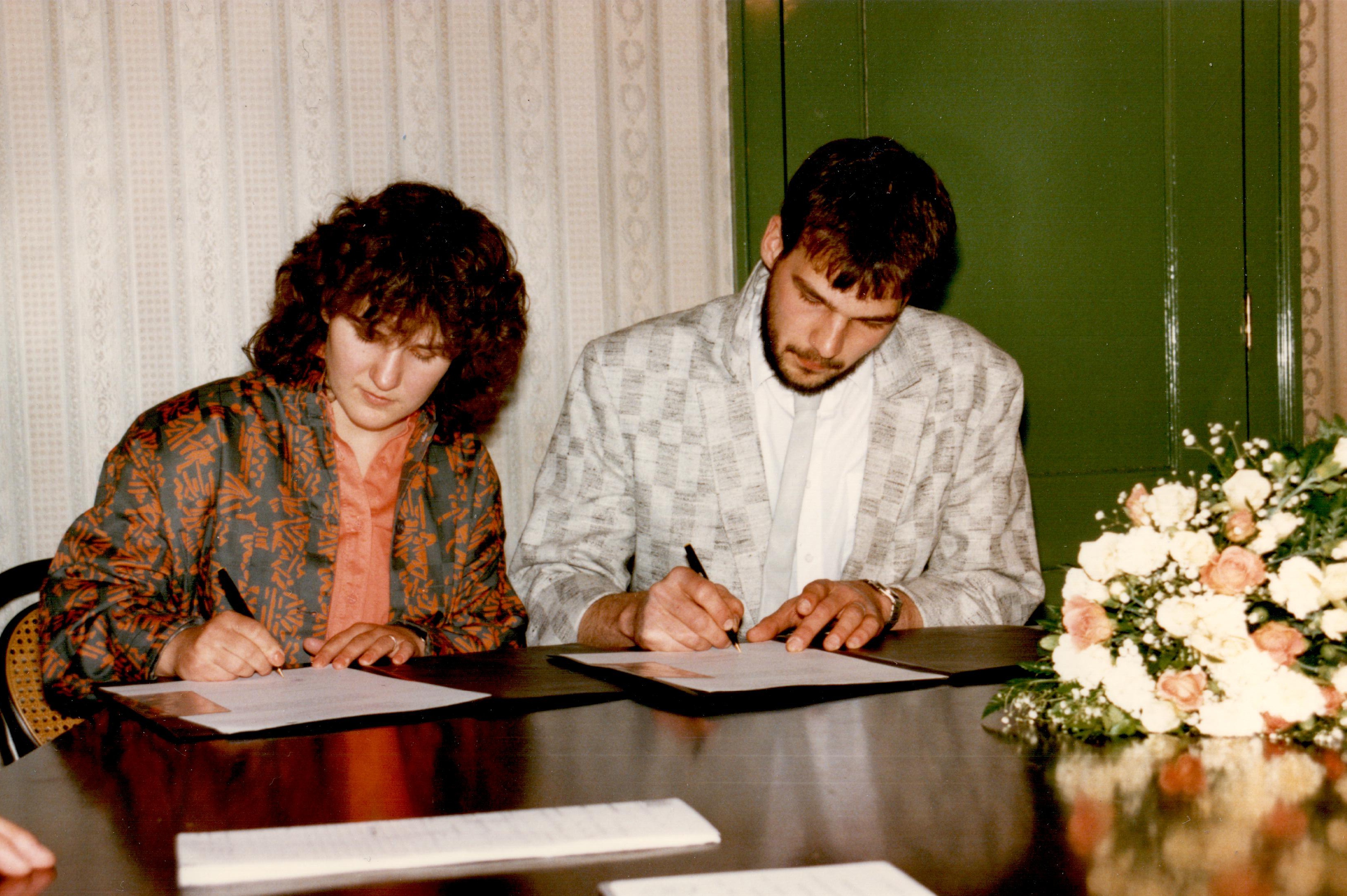 Trouwdag 17 april 1986