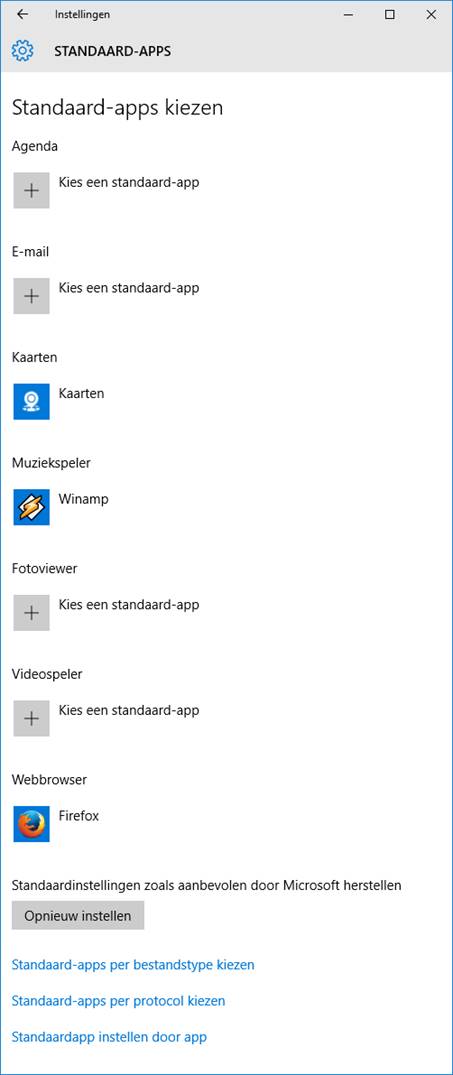 standaard programmas