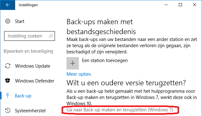 Windows Back-up