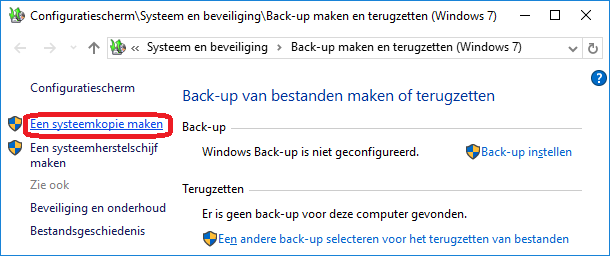 Windows Back-up